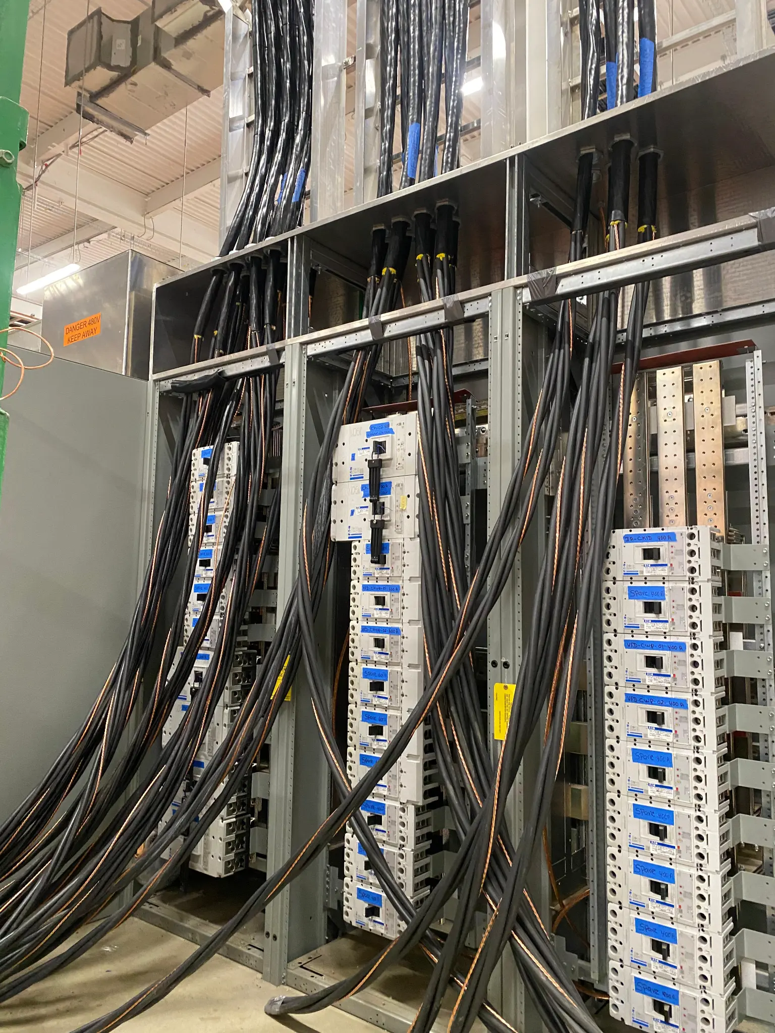 High-Voltage Wiring & Bus Installation